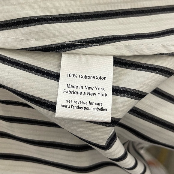 Caroline Constas Persephone Blouse Black and White Striped Size S New with Tags - Picture 7 of 9